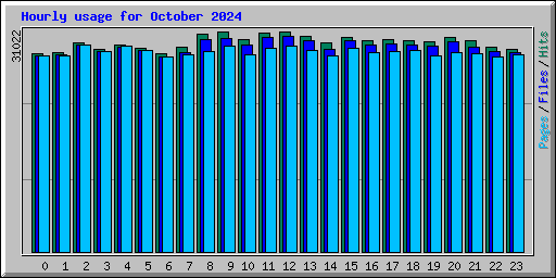 Hourly usage for October 2024